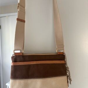 Brighton Brown and Cream Shoulder Bag